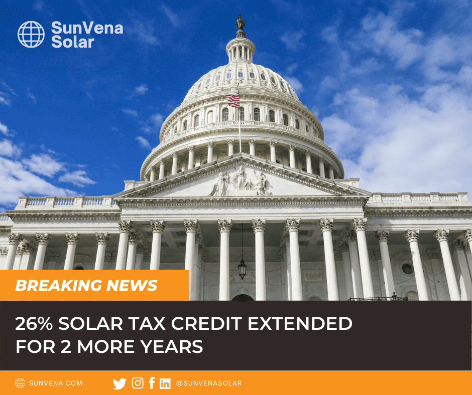 Solar tax credit extended