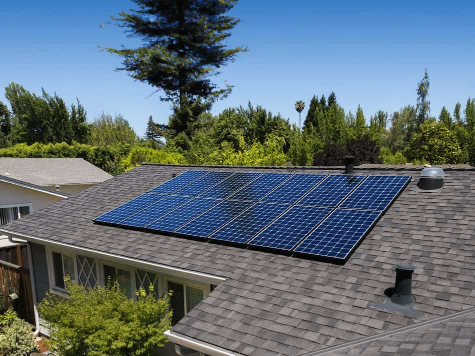 How to mount solar panels on top of a shingle roof