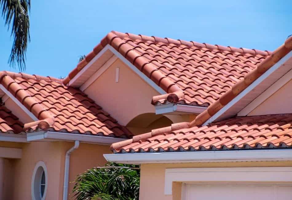 red tile roof shingles